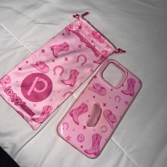 Loopy Case Pink Western-Themed Phone Case - Picture 1 of 1